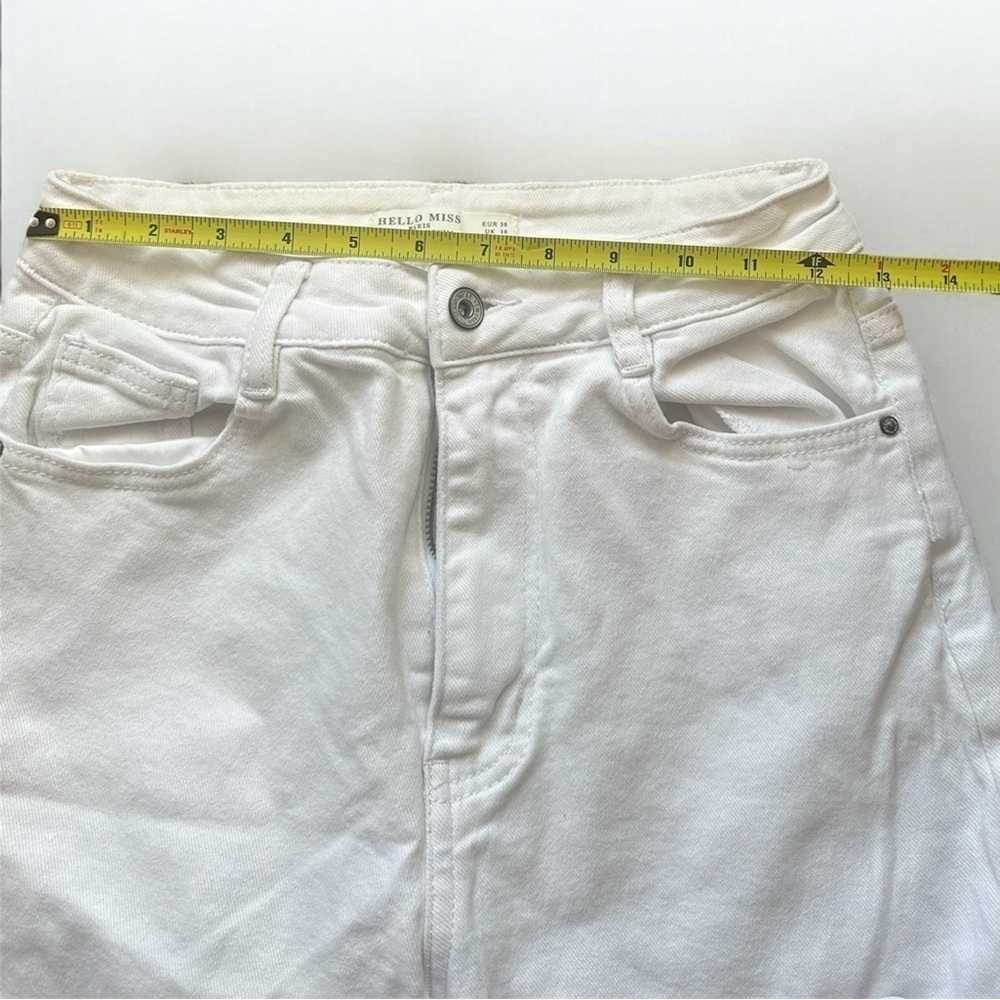 Hello Miss White Cargo Denim Jeans EUR 38 - Picture 10 of 12